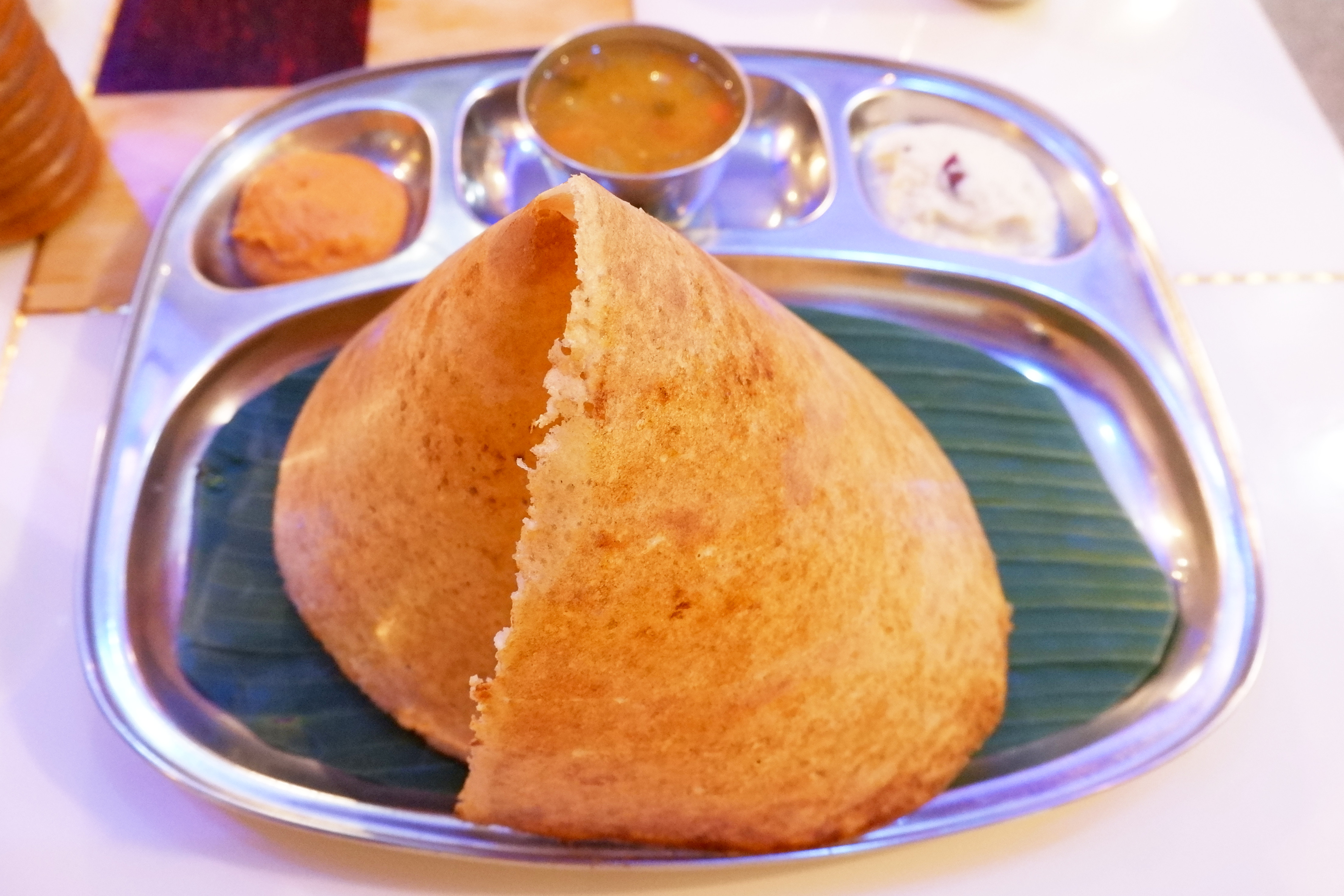 Image of a crispy dosa